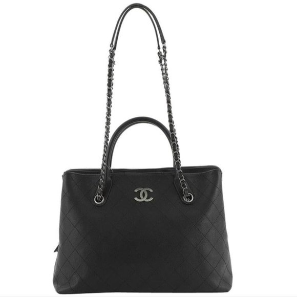 Chanel Urban Shopping Tote Quilted Caviar Large - Picture 3 of 16